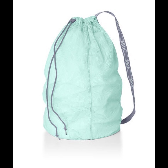 Teal PINK Mesh Laundry Bag