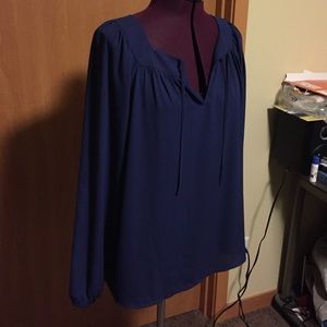 Navy blue blouse