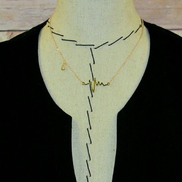 Gold Heartbeat Necklace