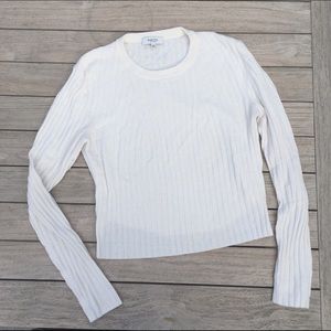 Cream cropped sweater from Aritizia