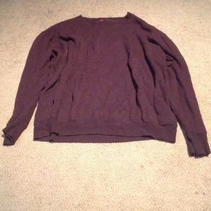 Oversized maroon Brandy Melville sweater.