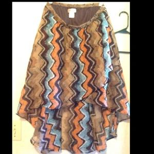 High Low skirt.