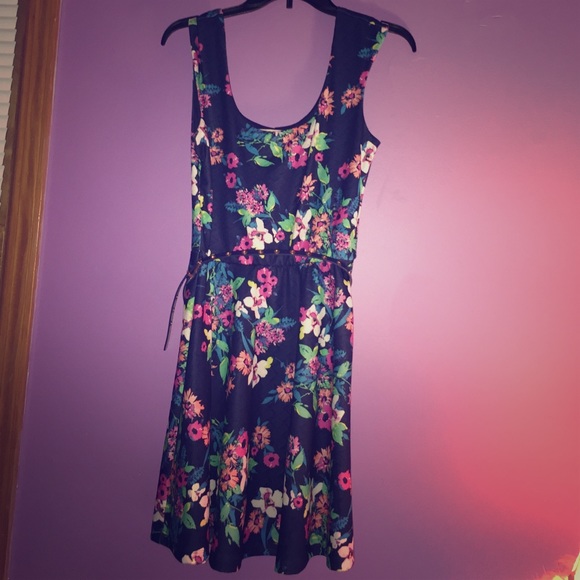 Candies Blue floral dress medium