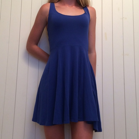 blue tank dress