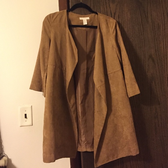 Faux suede jacket