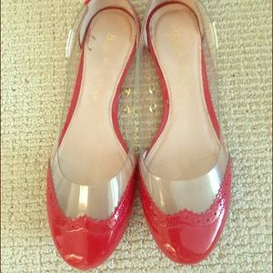 Rachel Antonoff for Bass red and clear flats