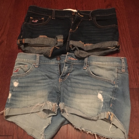 BUNDLE - two pairs of Hollister jean shorts