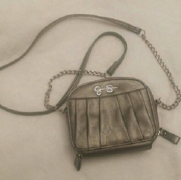 Jessica Simpson Handbags - NWOT Metalic Crossbody Clutch