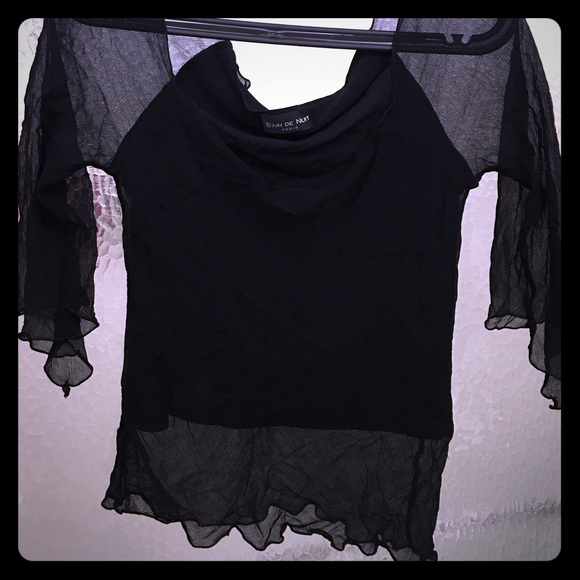 Black Silk top from "Bain De Nuit" Paris