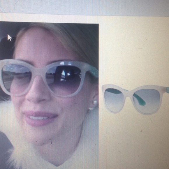 Miu Miu Accessories - Miu miu grey and green sunglasses scream queens