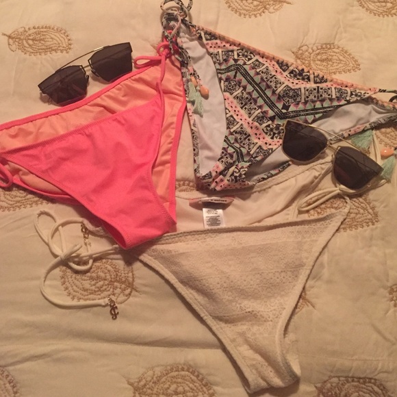 Bundle of 3 bottoms and sunglasses