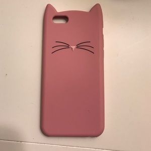 Kate spade pink cat case iPhone 6 or 6s