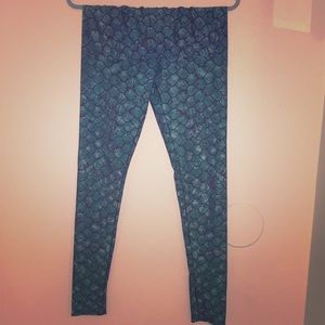 Mermaid fish scale leggings