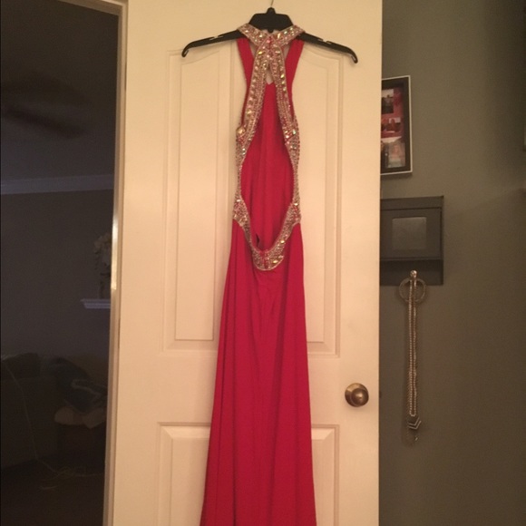 Ruby Red Prom Dress - Picture 2 of 4