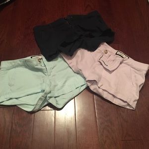 3 Pairs of Abercrombie Kids shorts