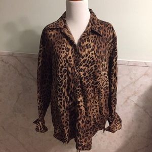 Barney's New York Lepoard Blouse