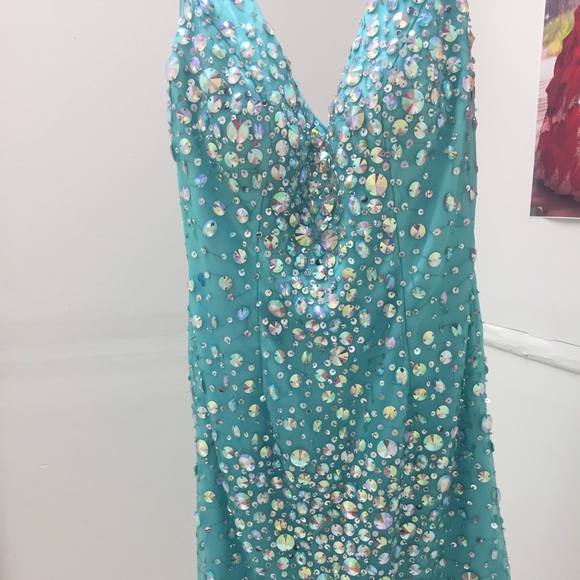 Aqua Blue Homecoming Dress