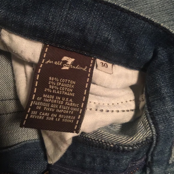 Women's 7 for all mankind capris size 30 - Picture 3 of 4