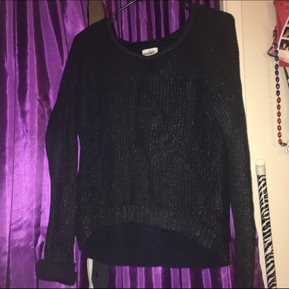 Knitted Navy Blue Sweater