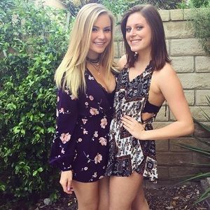 Urban Outfitters floral romper