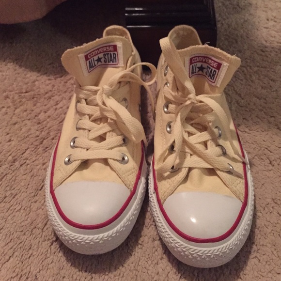 Cream/ off white womans converse