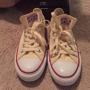 Cream/ off white womans converse