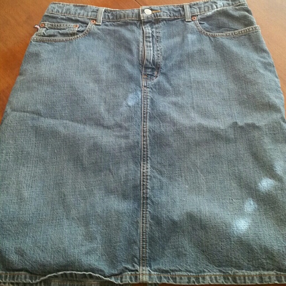 Ralph Lauren Jean Skirt- Knee length