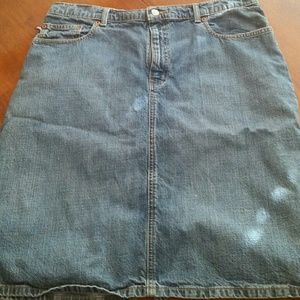 Ralph Lauren Jean Skirt- Knee length