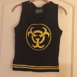 NWT Lip Service Biohazard Sweater Vest size M