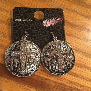 Cross earrings