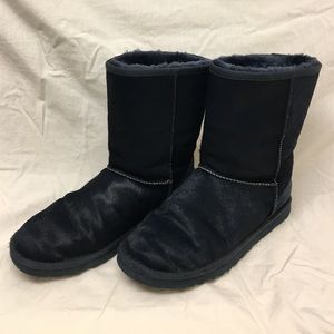 UGG Australia Midnight Blue Calf Hair Boots