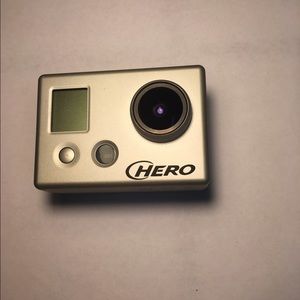 A go pro hero with accessories.