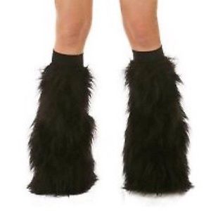 Black fluffies for rave or Halloween
