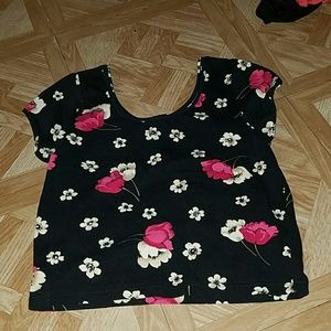 Floral crop top