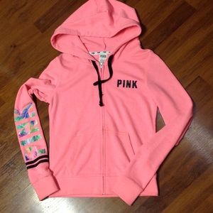 Vs pink zip up