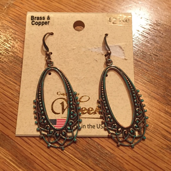 Brass and Copper Earrings