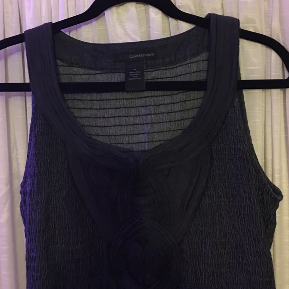 Calvin Klein dark denim dress medium - Picture 2 of 4