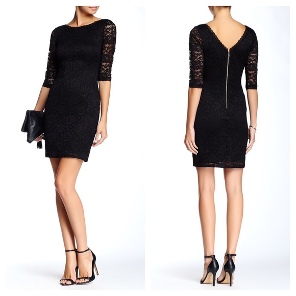Laundry by Shelli Segal Dresses & Skirts - Laundry by Shelli Segal Elbow Length Lace Dress 4P