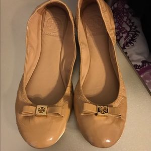 Authentic Nude Tory Burch Flats