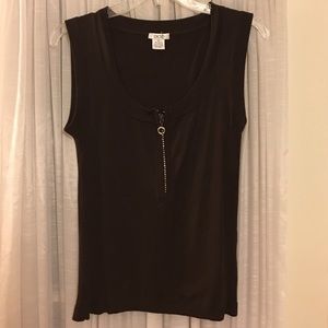 Cache brown sweater tank top. Medium