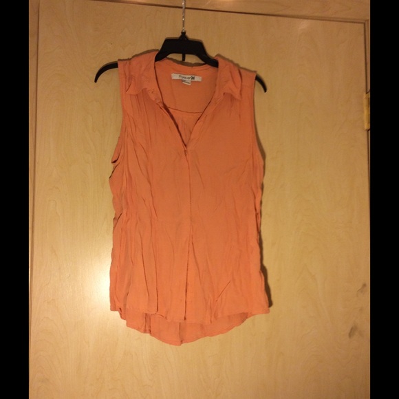 Peach dressing sleeveless shirt