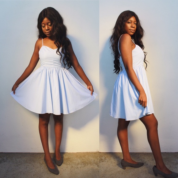 Lucca Couture Mini Striped Fit + Flare Dress