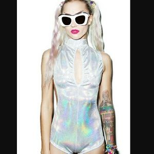 little black diamond silver romper