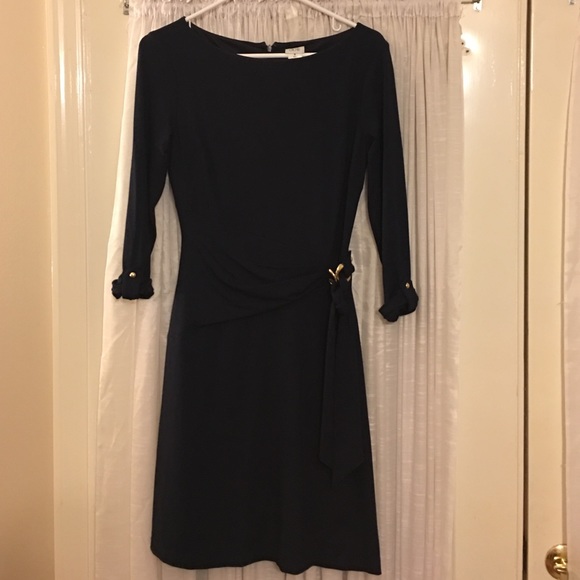 Cache dress navy blue medium