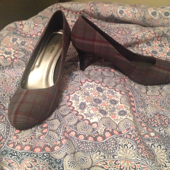 Plaid heels