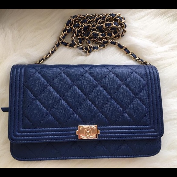 RARE Chanel WOC Navy Caviar Leather - Picture 3 of 4