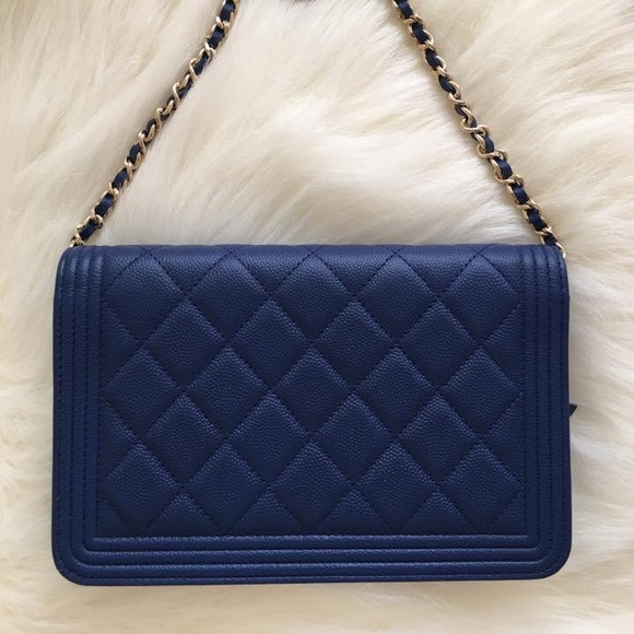 RARE Chanel WOC Navy Caviar Leather - Picture 4 of 4
