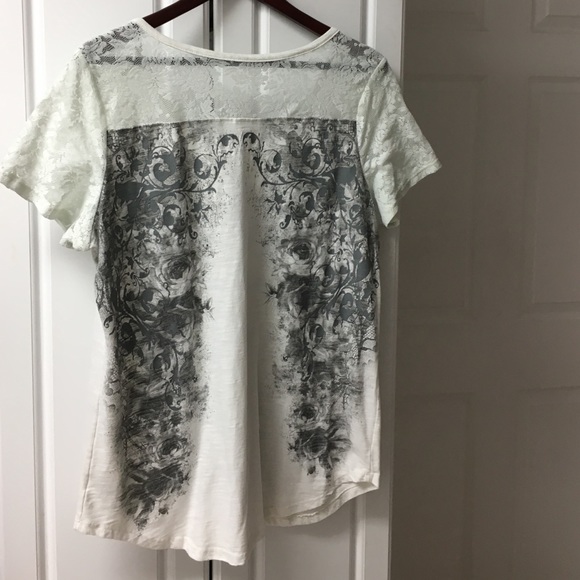 Maurice's top w/lace & rhinestone details❤️ - Picture 3 of 4