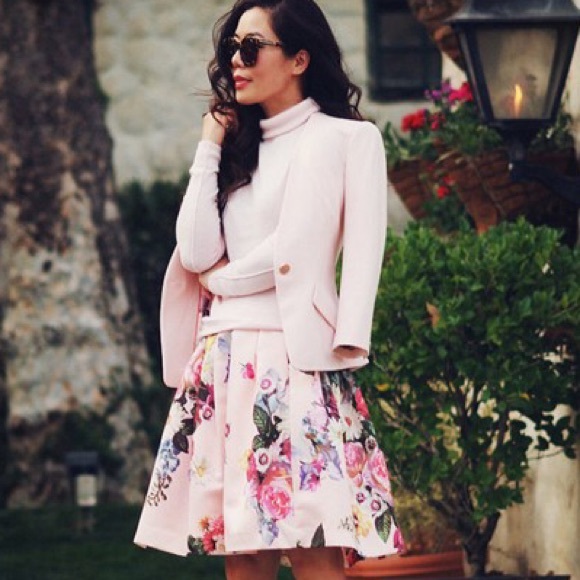 Ted Baker London Dresses & Skirts - Ted Baker London Oil Painting Flowtii Skirt