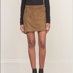 Abercrombie and Fitch faux suede skirt